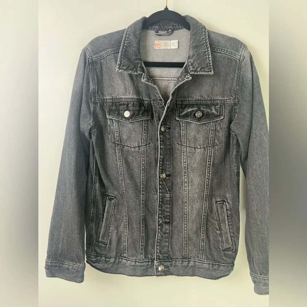 WONDER NATION black denim jacket- kids size XL-14/16